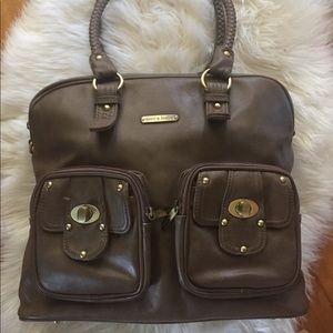 Timi & Leslie Rachel Taupe Diaper Bag